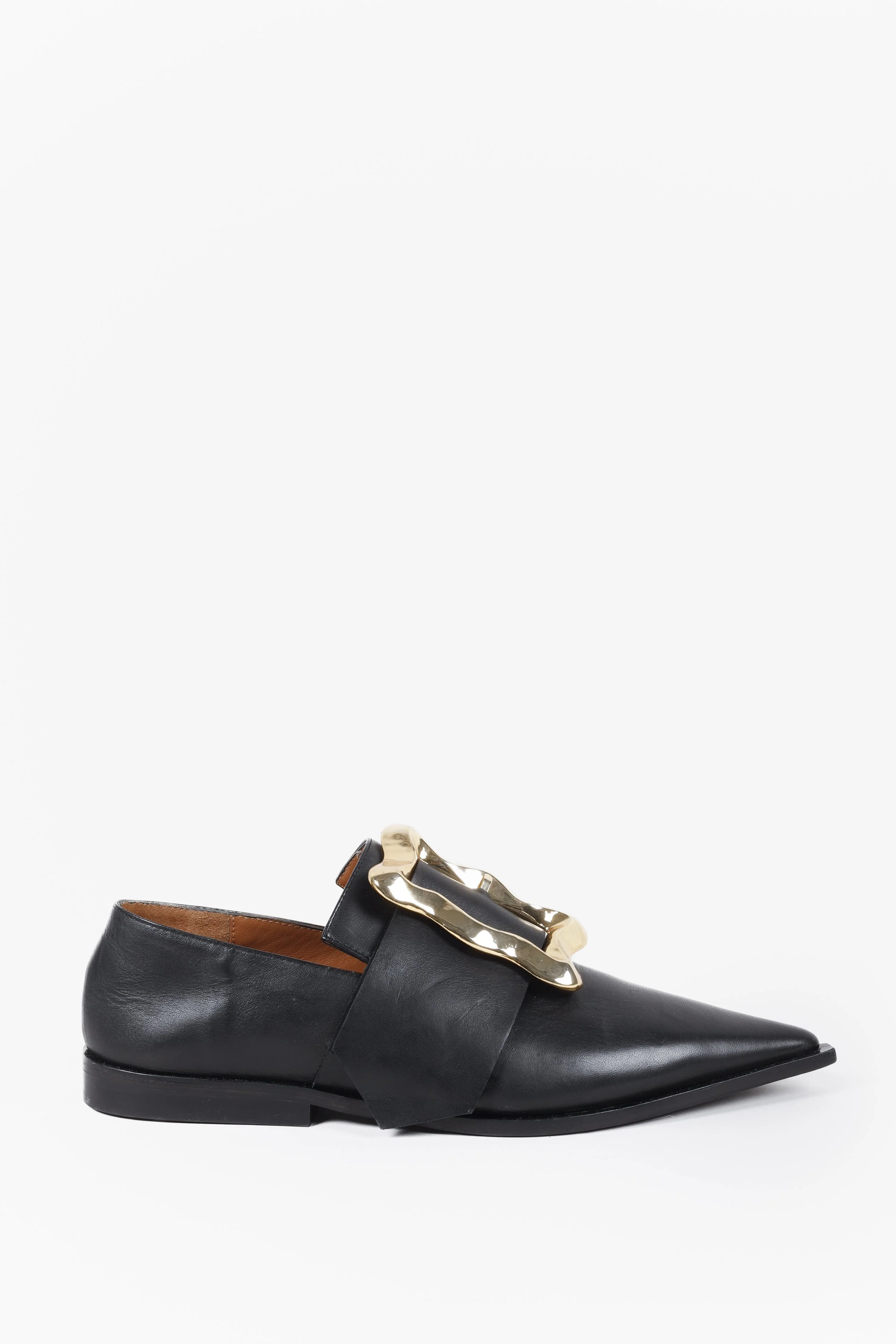 Pointed sales loafers black